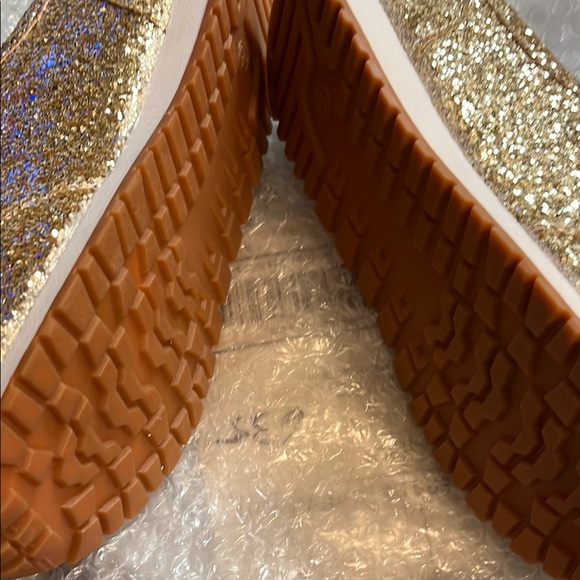 Gold Glitter Women's Sneakers - Picture 4 of 6